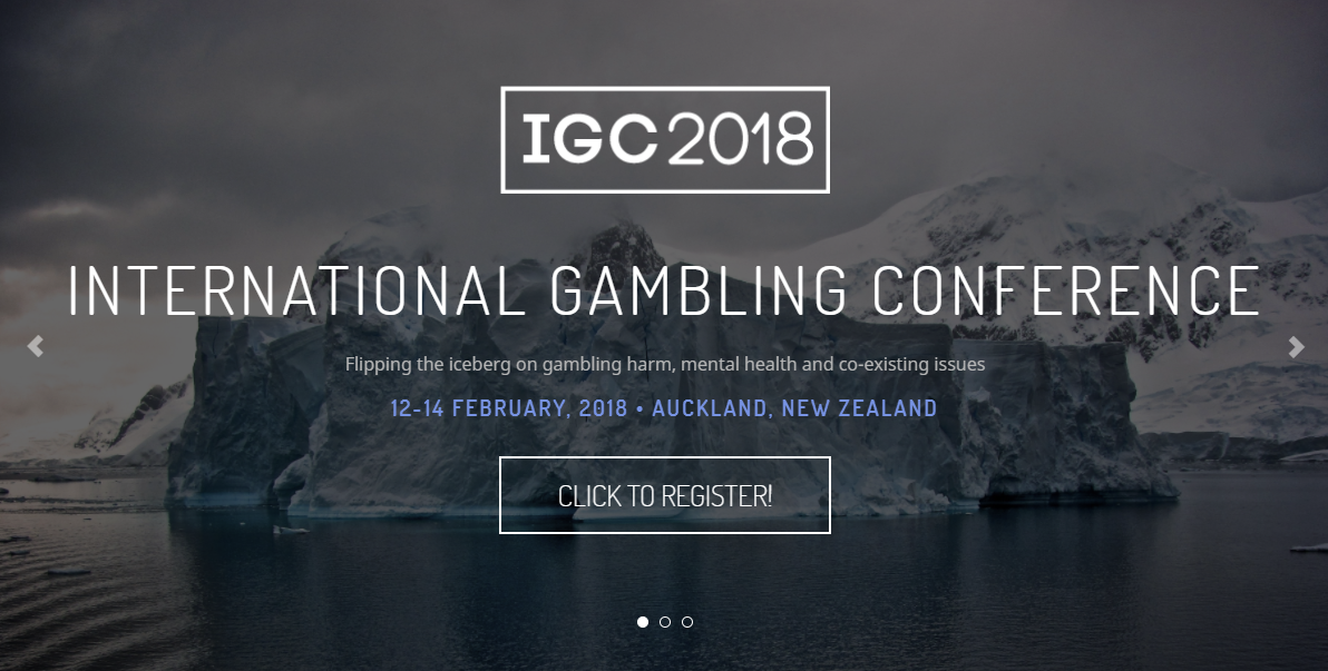 Line-up of speakers for the 7th International Gambling Conference (New Zeeland)