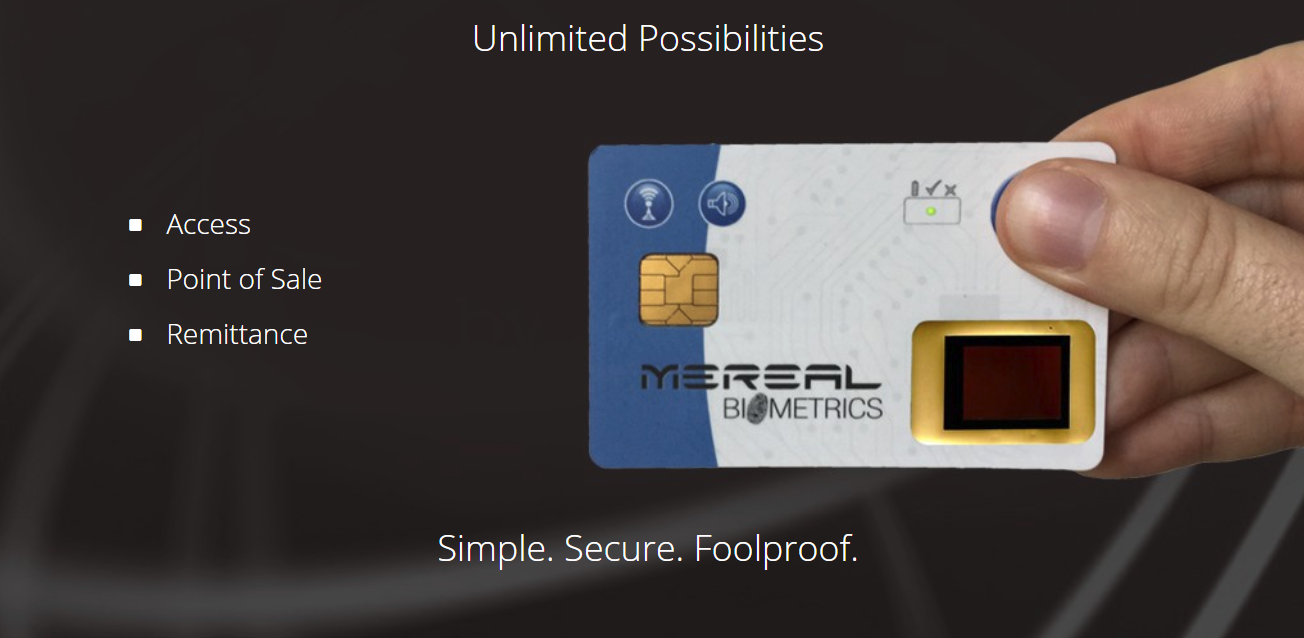 MeReal Biometrics Combines Biometrics and NFC Technologies for New Card Solution