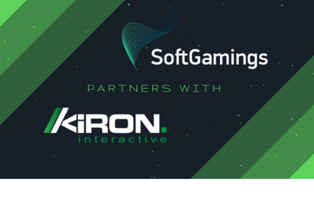 SOFTGAMINGS PARTNERS WITH KIRON INTERACTIVE