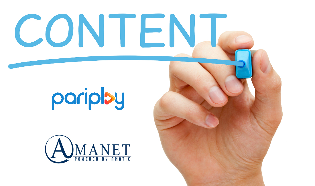 Pariplay Inks Strategic Content Partnership with AMATIC’s AMANET