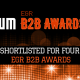 Iforium Shortlisted for Four EGR B2B Awards