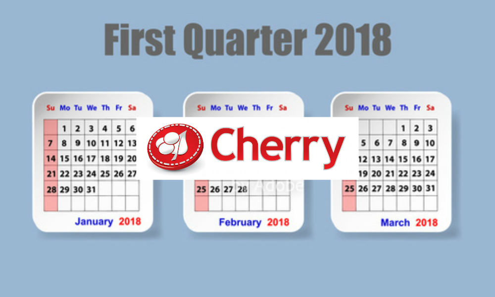 Cherry AB’s first quarter 2018