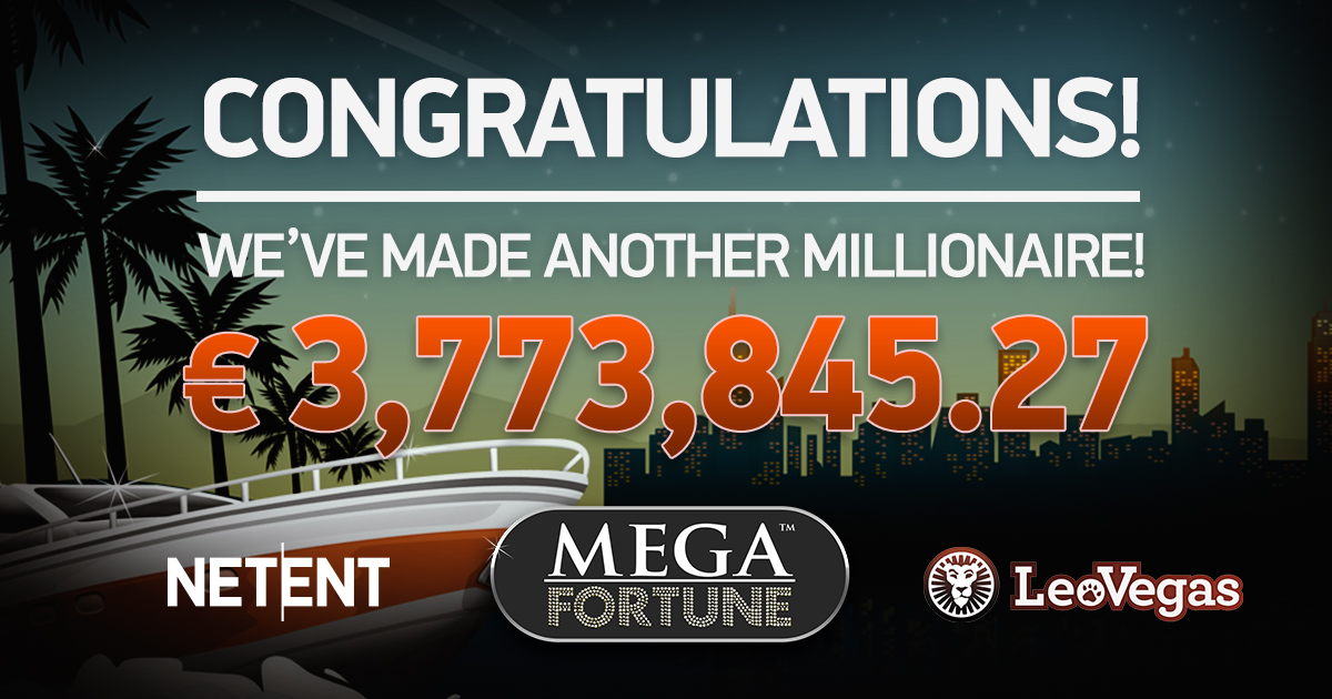 NetEnt’s Mega Fortune™ strikes again after lucky player wins €3.7m jackpot