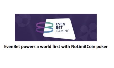 EvenBet powers a world first with NoLimitCoin poker