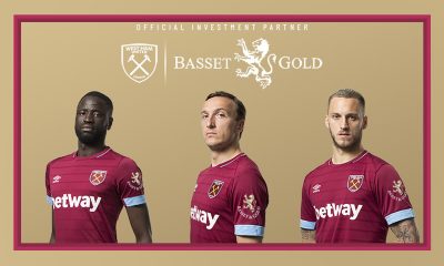 West Ham agree shirt sleeve deal and eSports partnership with Basset & Gold