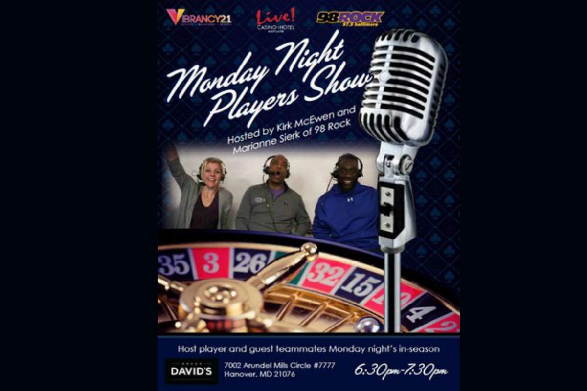 Live! Casino & Hotel, Vibrancy21 And 98 Rock Team Up For The MONDAY NIGHT PLAYERS SHOW Every Week During Regular Football Season