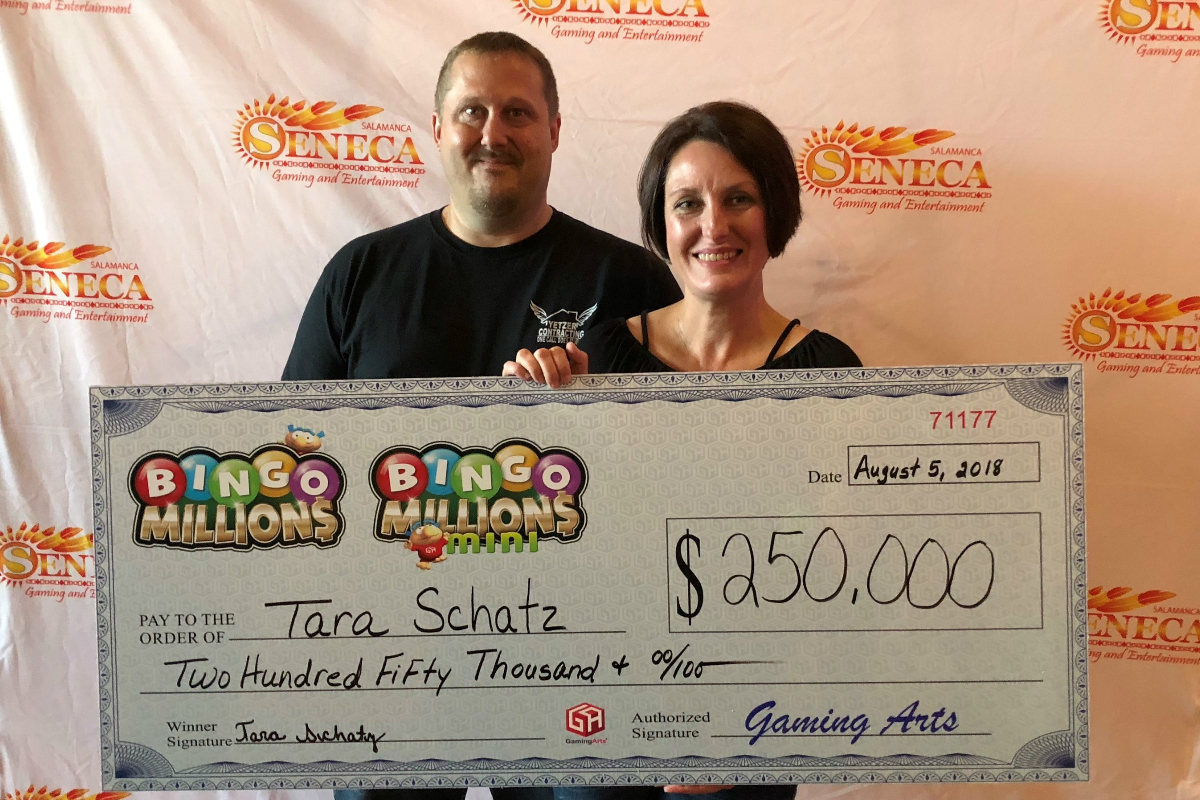 Lucky Player Wins Largest Bingo Payout in Western New York History Playing Gaming Arts' Super Coverall Bingo™ at Seneca Gaming and Entertainment