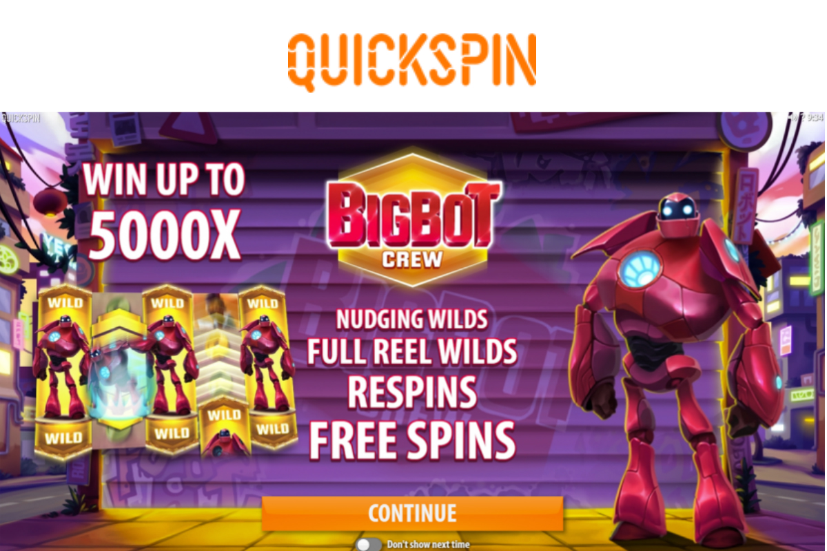 Quickspin transforms portfolio with Big Bot Crew