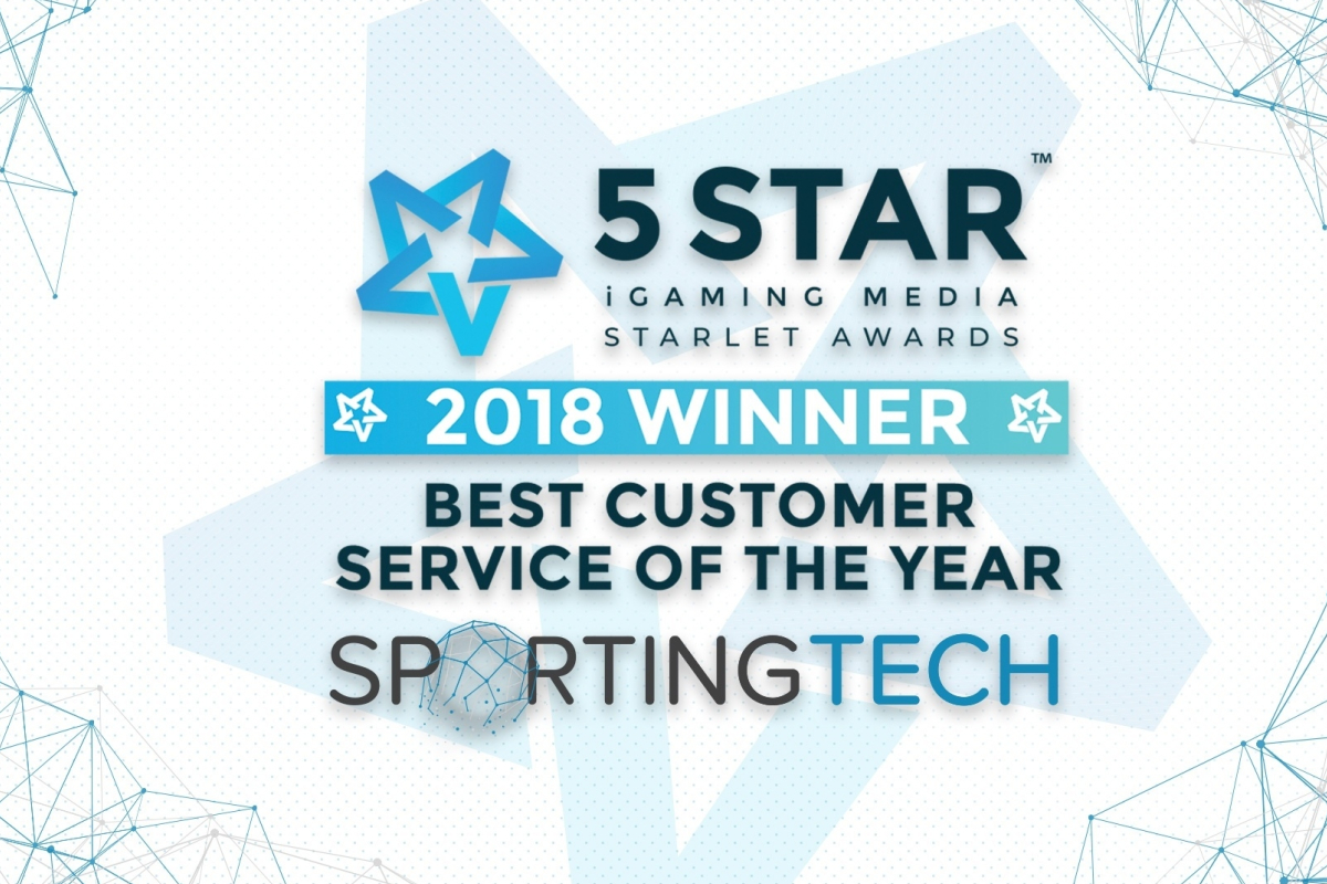 Sportingtech won the Best Customer Service Award 2018