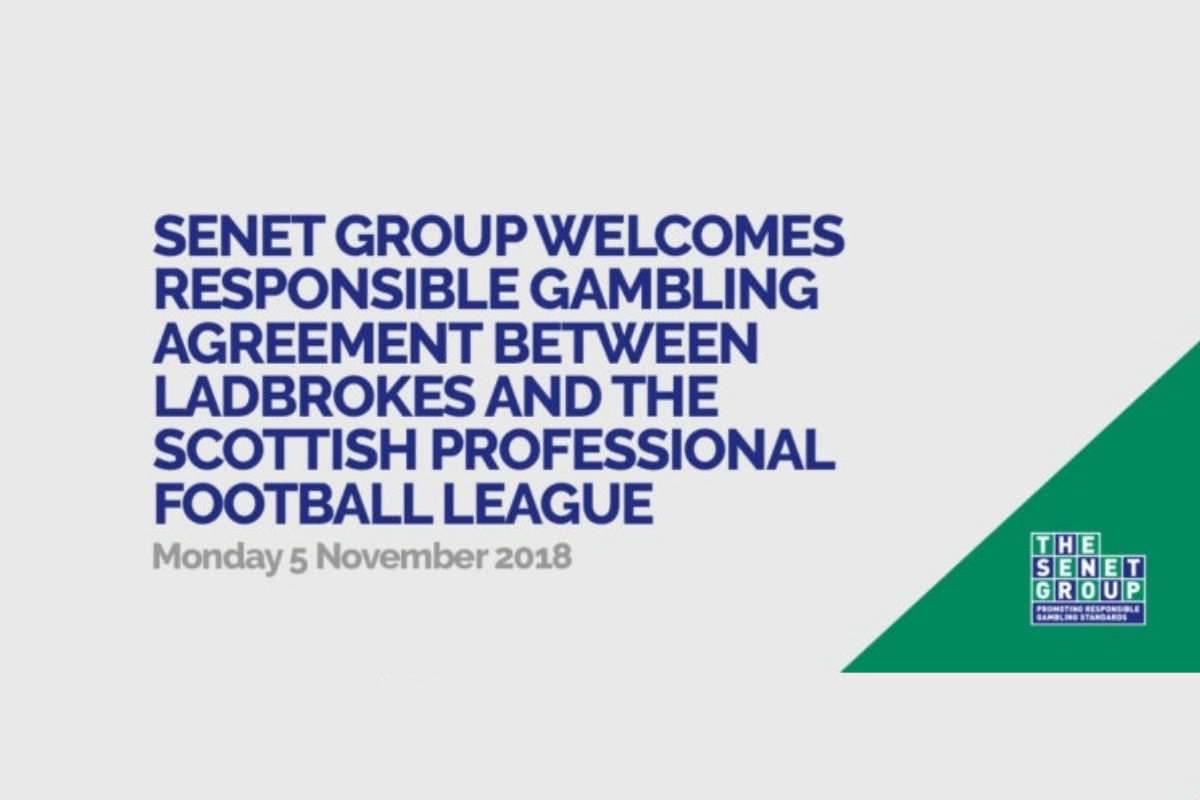 Senet Group welcomes responsible gambling agreement between Ladbrokes and the Scottish Professional Football League