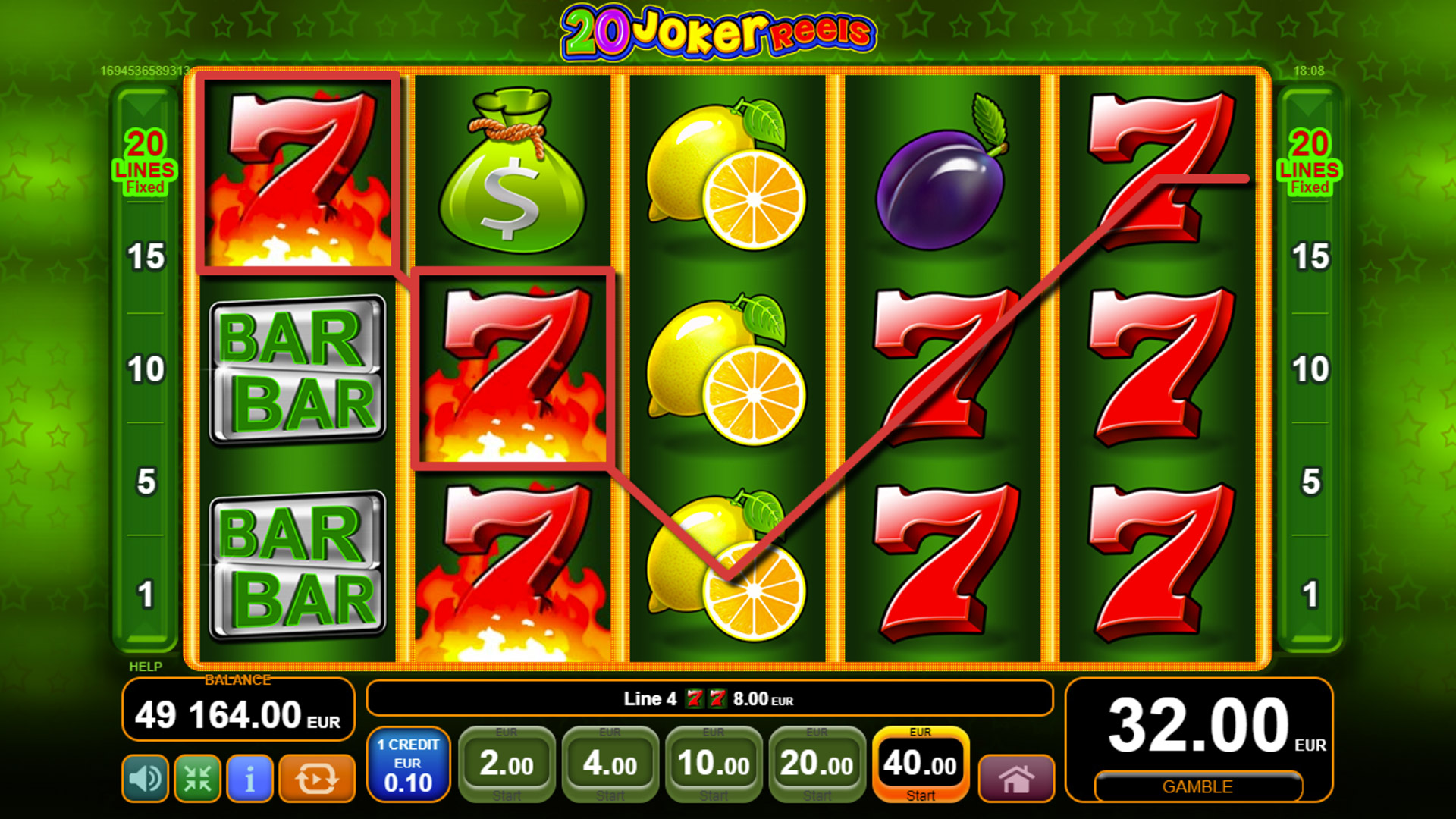 20 Joker Reels EGT-interactive