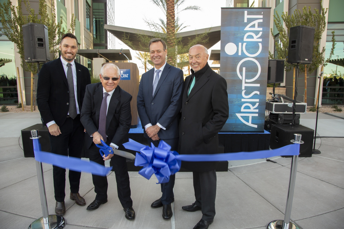 Aristocrat Cuts Ribbon at new Two-building Campus in Summerlin, Renewing Company's Dedication to Las Vegas and Marking the Beginning of a New Era