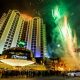 Plaza Hotel & Casino celebrates St. Patrick’s Day with green fireworks and dome party