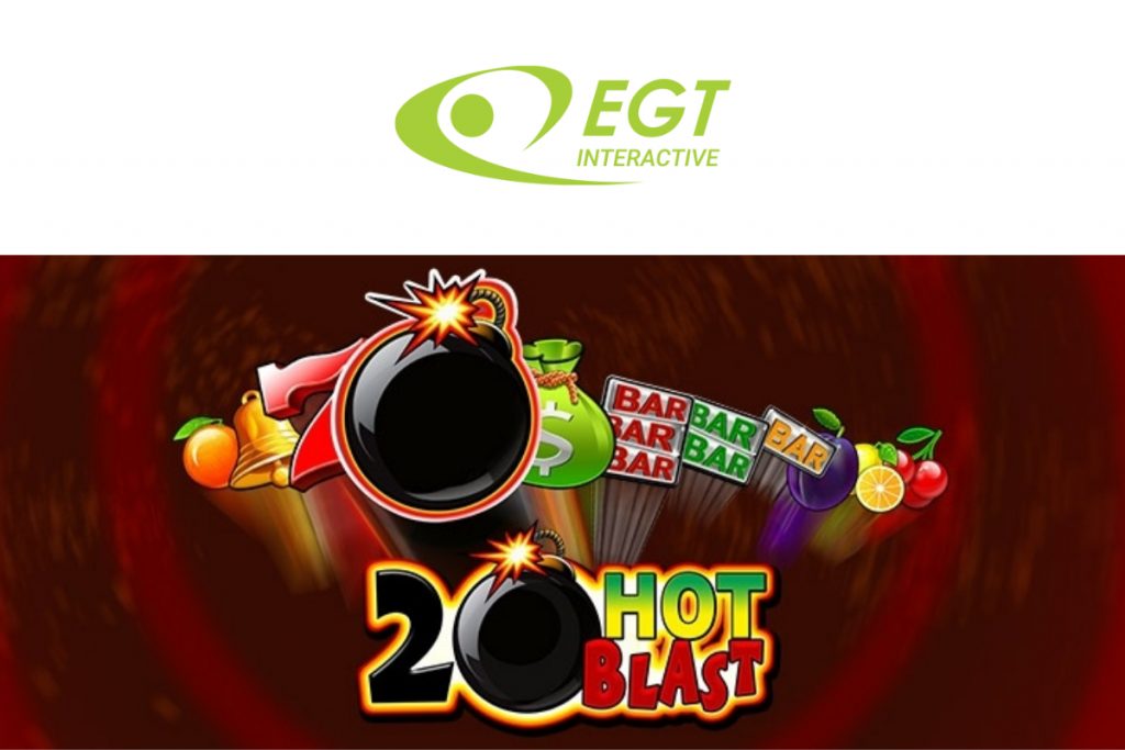  EGT Interactive with the new videoslot 20 Hot Blast