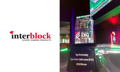 Interblock wins Top Performing Electronic Table Game at EKG awards
