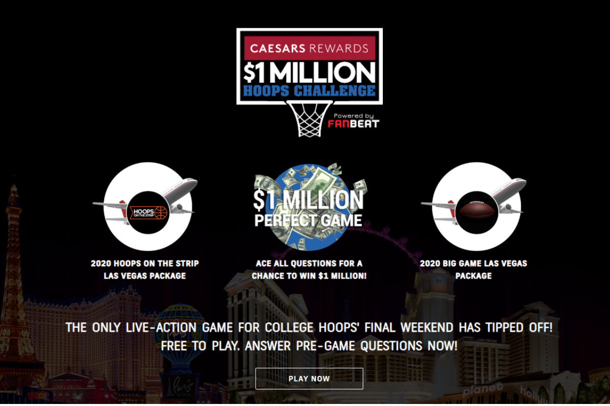 FanBeat Partners with Caesars Entertainment for the $1 Million Hoops Challenge
