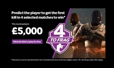 Esports bettors set new £5,000 target with Betway’s 4-to-frag