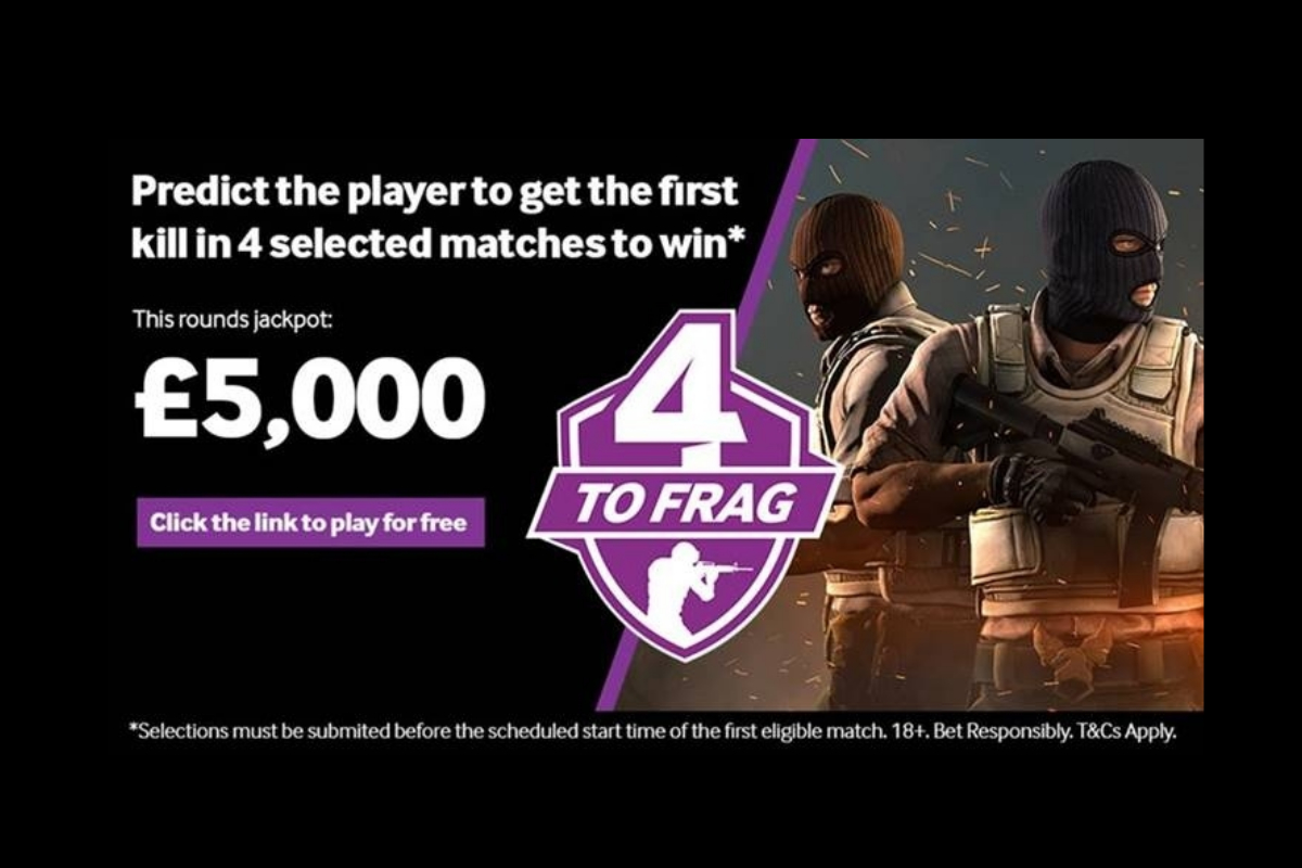 Esports bettors set new £5,000 target with Betway’s 4-to-frag