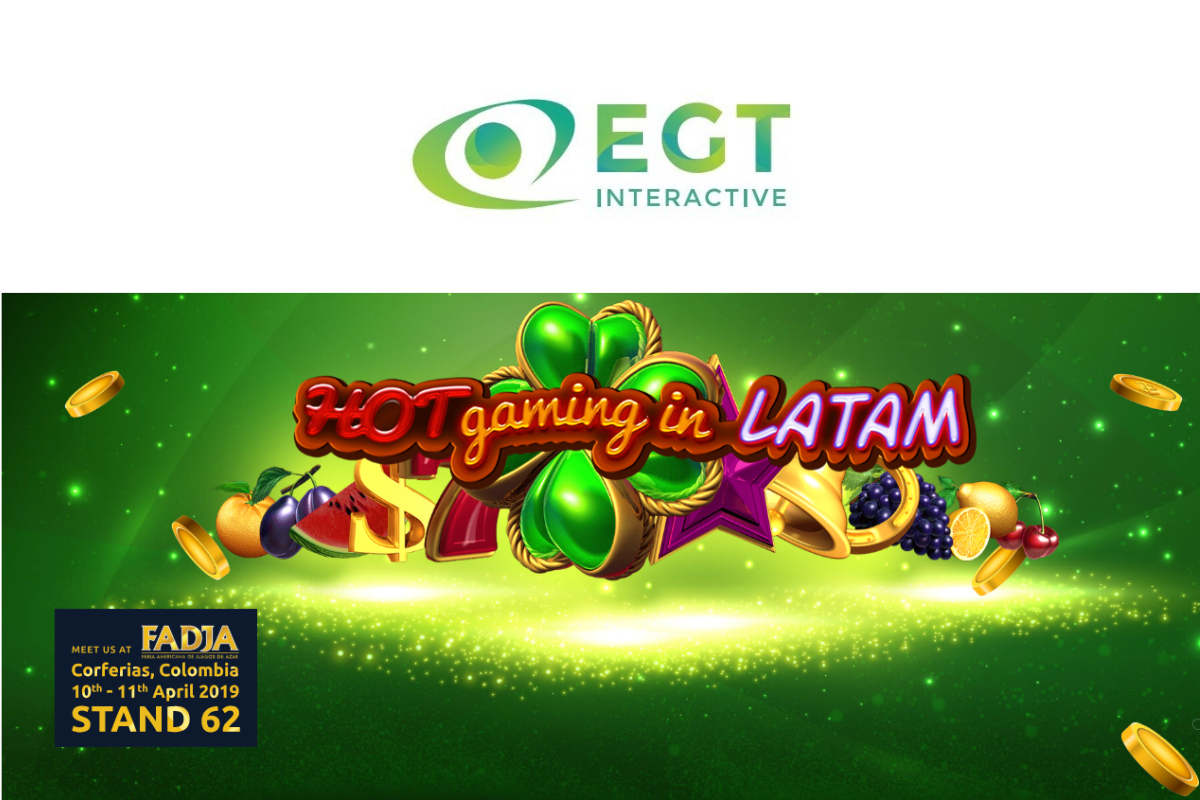 EGT Interactive to present even more gaming experience at FADJA, Colombia 2019