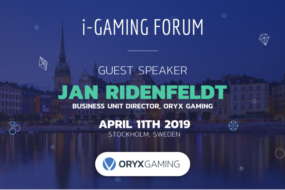 ORYX Confirmed to speak at the 11th i-Gaming Forum