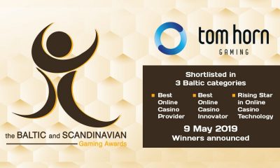 Tom Horn in the category finals of the Baltic and Scandinavian Gaming Awards 2019