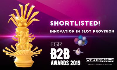 WeAreCasino Shortlisted In Innovation In Slot Provision At EGR B2B Awards 2019