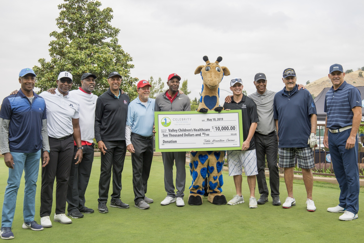 2019 Table Mountain Casino Celebrity Invitational Donates $10,000 To Valley Children's Healthcare