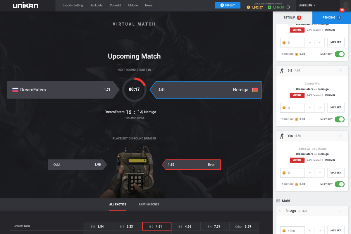 Unikrn Virtual Betting Merges Classic Thrills & Esports Themes