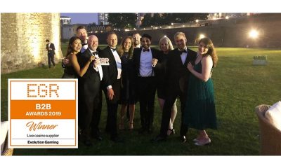 Evolution crowned Live Casino Supplier of the Year for tenth year running at the EGR B2B Awards
