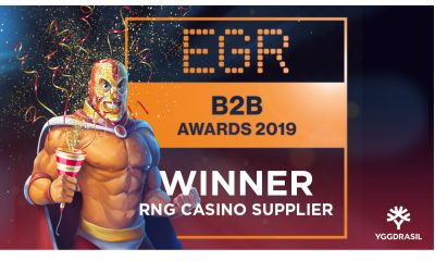 Yggdrasil named RNG Casino Supplier of the year at EGR B2B Awards 2019