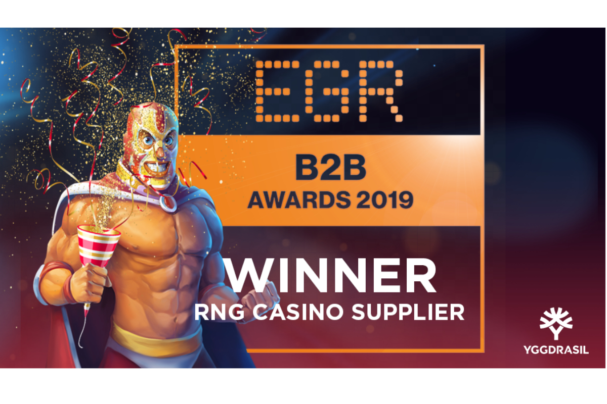 Yggdrasil named RNG Casino Supplier of the year at EGR B2B Awards 2019