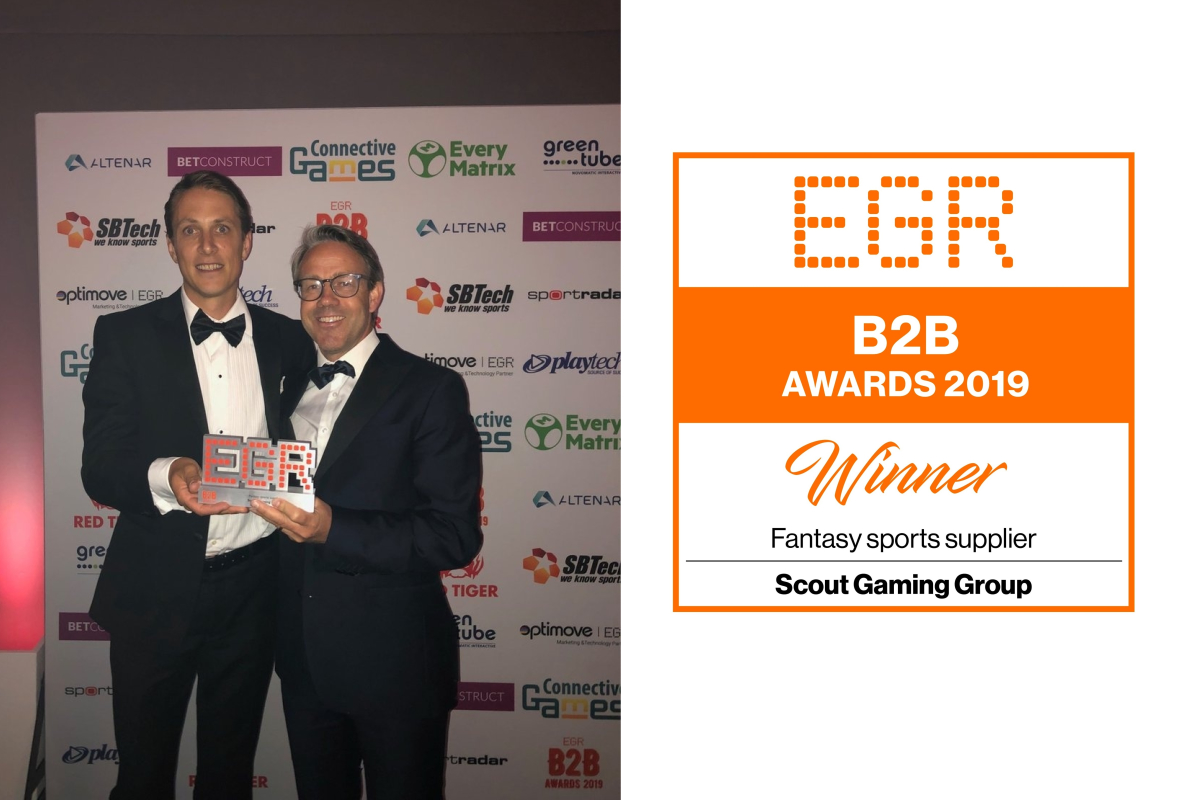 Scout Gaming wins EGR B2B award for the second year in a row