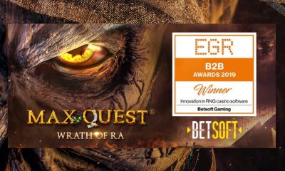 Betsoft wins Innovation in RNG Casino Software at EGR B2B Awards 2019