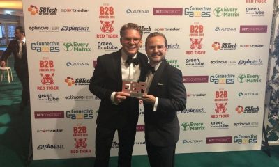 Together Gaming Wins “White label partner” Prize at 2019 EGR B2B Awards