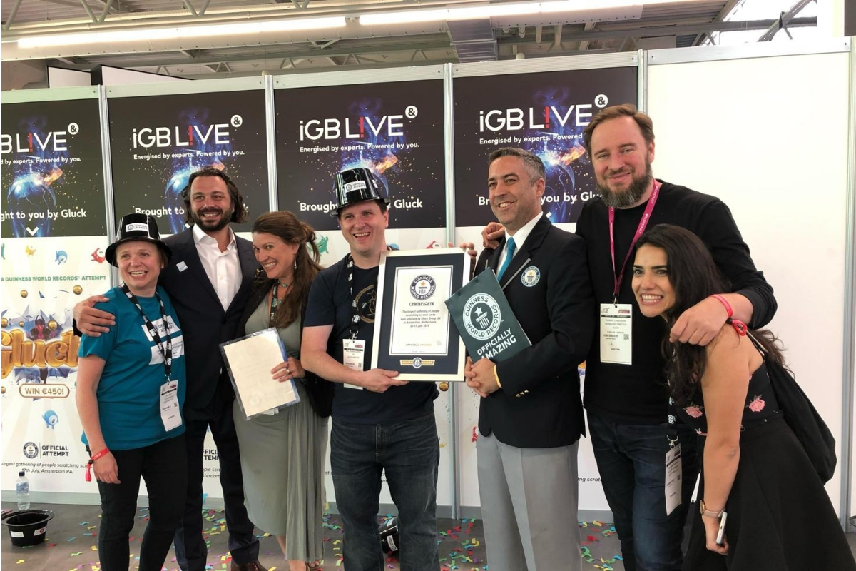 Gluck Games break a Guinness World Record at iGB Live