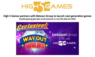 High 5 Games partners with Betsson Group to launch next generation games