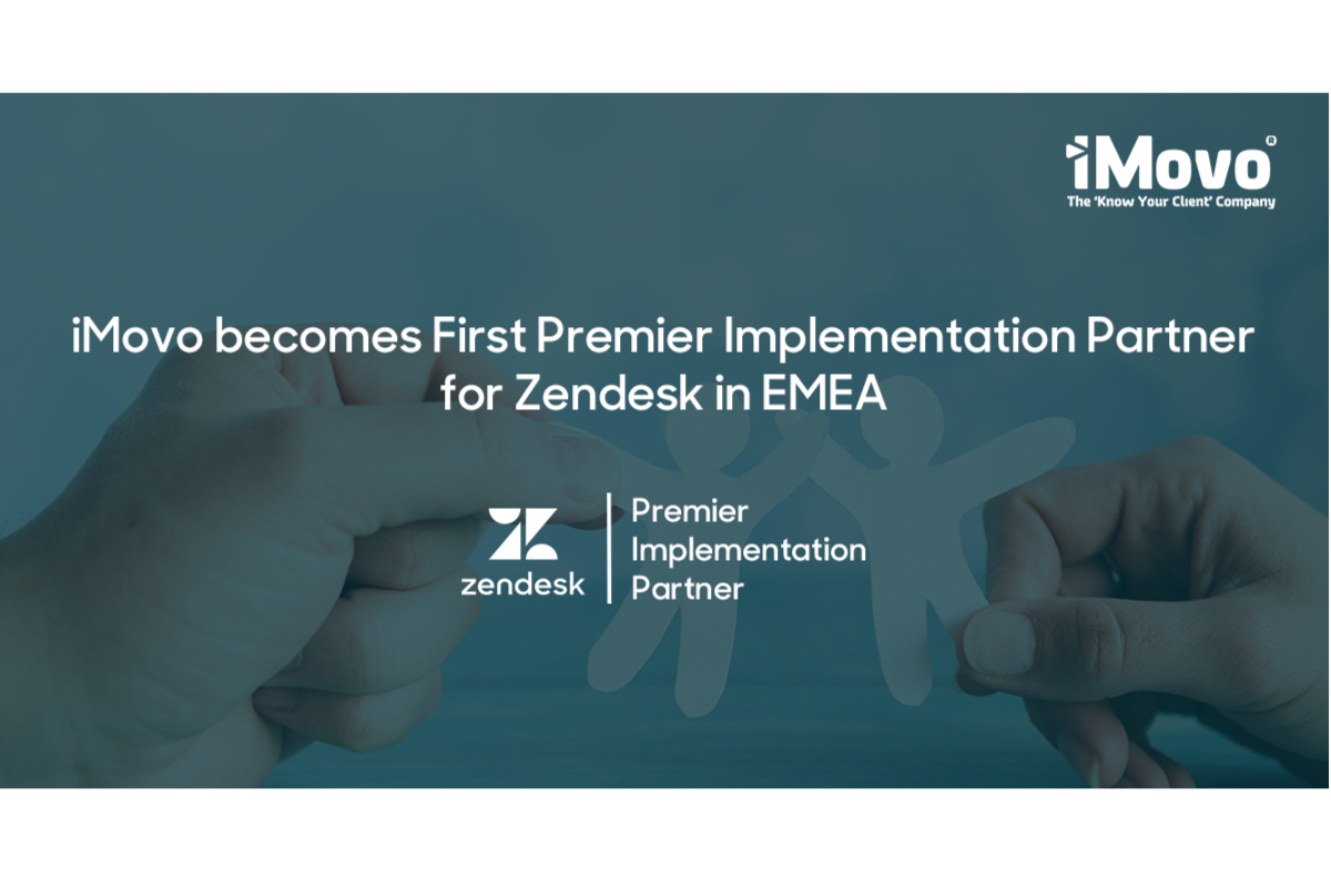 iMovo becomes First Premier Implementation Partner for Zendesk in EMEA