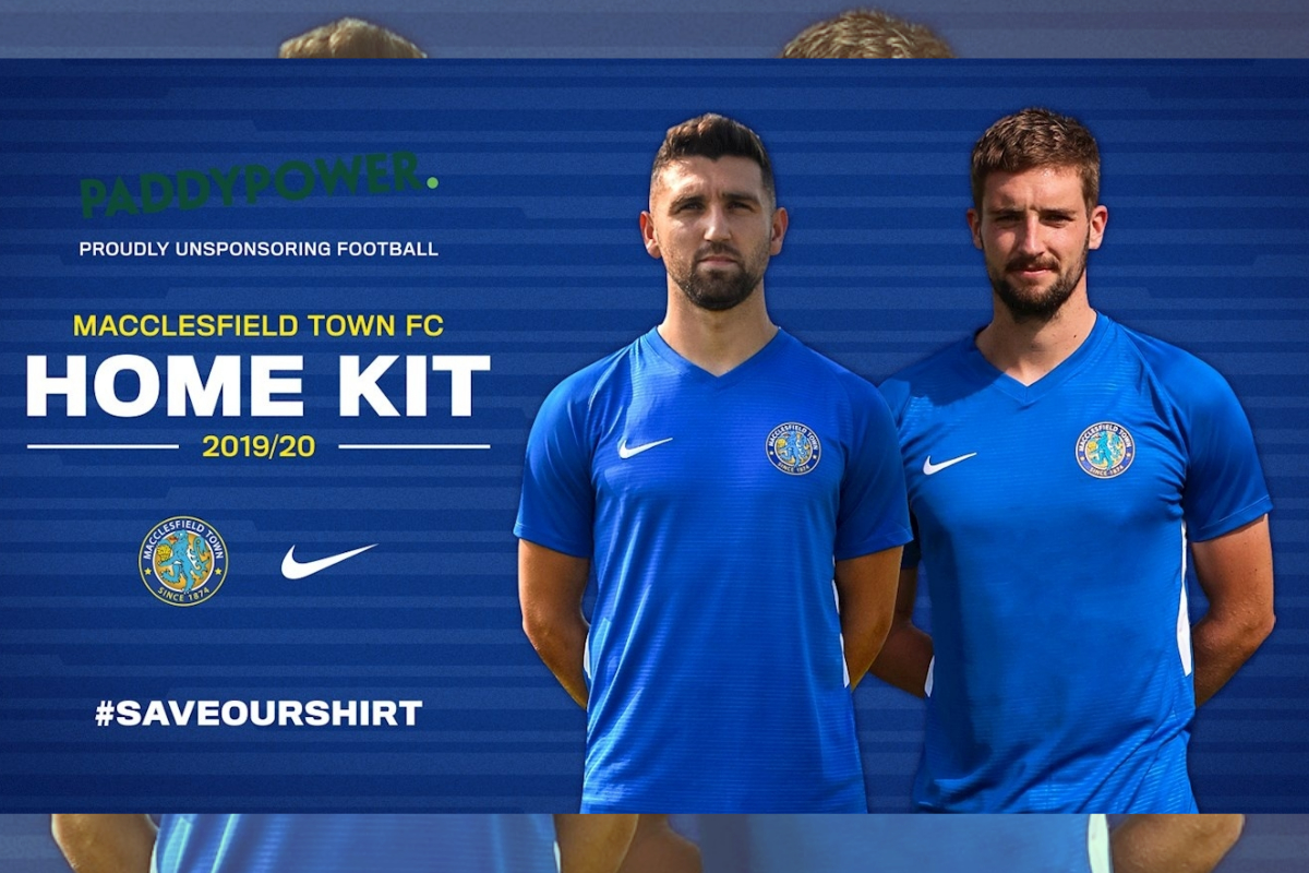 Macclesfield Town Joins Paddy Power’s “Save Our Shirt” Campaign