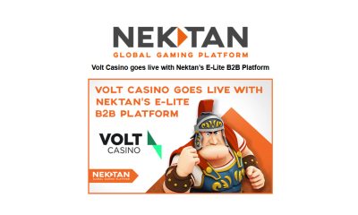 Volt Casino goes live with Nektan’s E-Lite B2B Platform