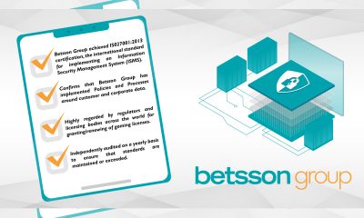 Betsson Group accredited with ISO27001 certification