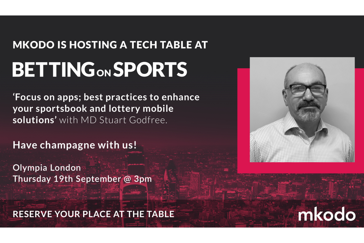 App focus: mkodo to host roundtable at upcoming Betting on Sports event