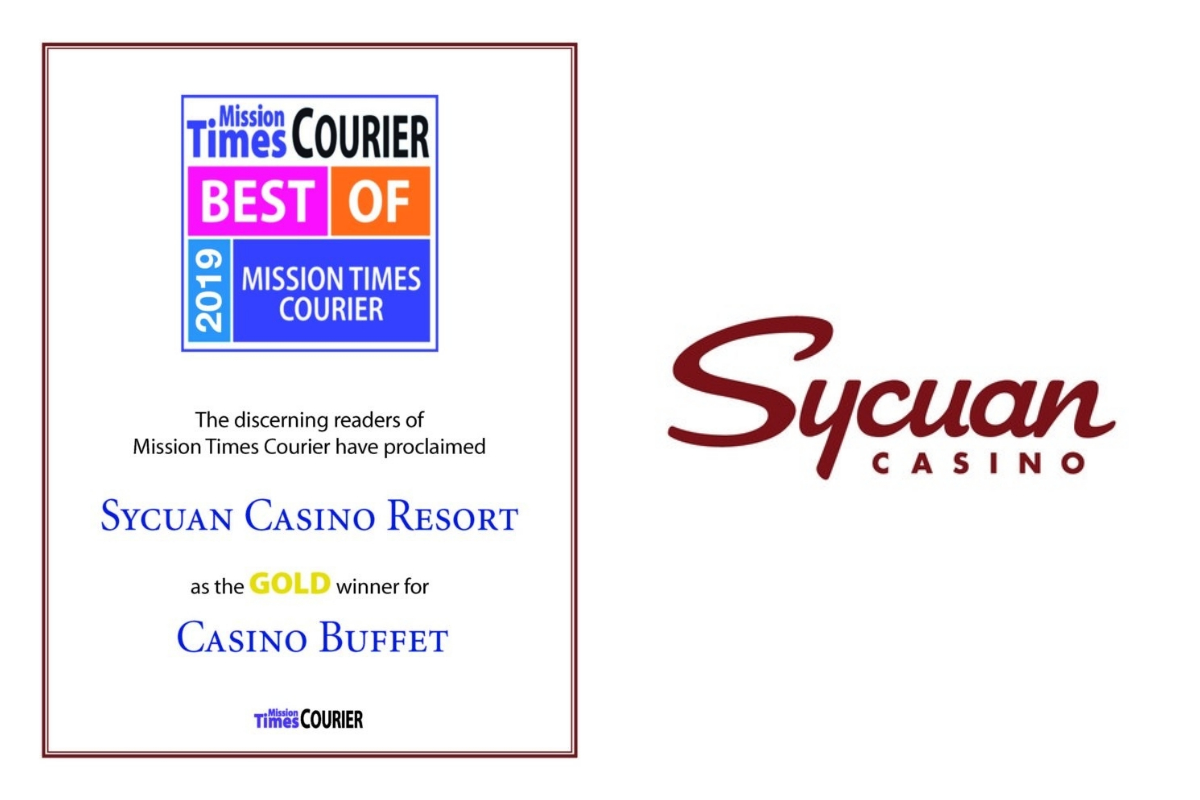 Sycuan Awarded Best Casino Buffet from 2019 Best of Mission Times Courier