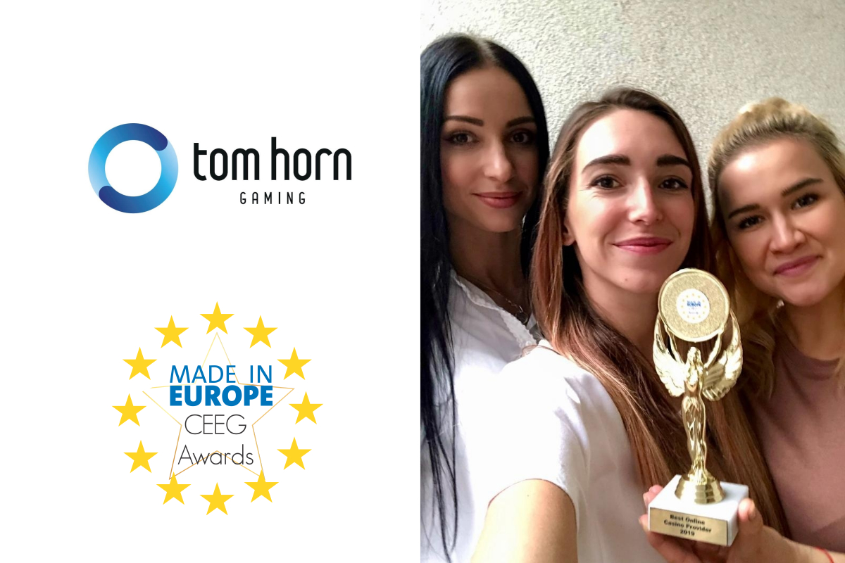 Tom Horn named Best Online Casino Provider at CEEG Awards 2019