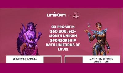 Unikrn & Unicorns of Love Partner to Find the Next Big Pro Streamer or Pro Gamer