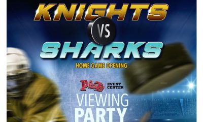 Vegas Golden Knights home opener viewing party at the Plaza Hotel & Casino
