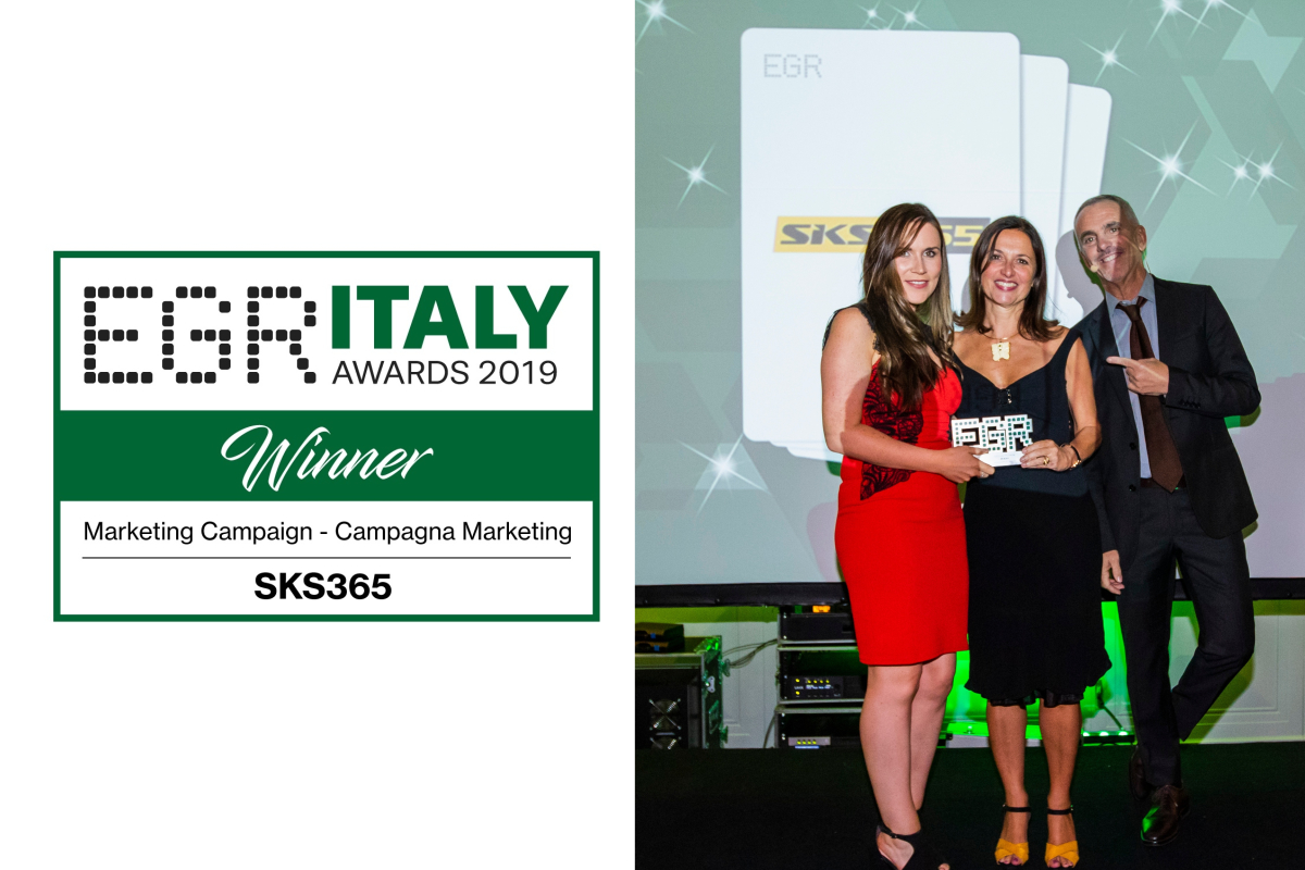 EGR ITALY AWARDS 2019: to SKS365 the prize for the best marketing campaign of the year