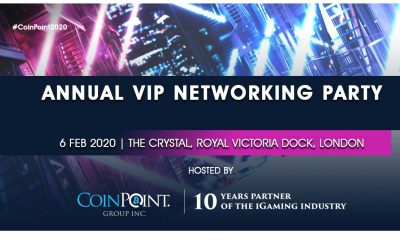 The iGaming industry meets blockchain business on February 6th 2020 during its annual VIP Networking party