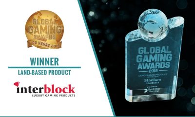 Interblock Gaming's Stadium chosen as Land-Based Product of the Year at Global Gaming Awards Las Vegas