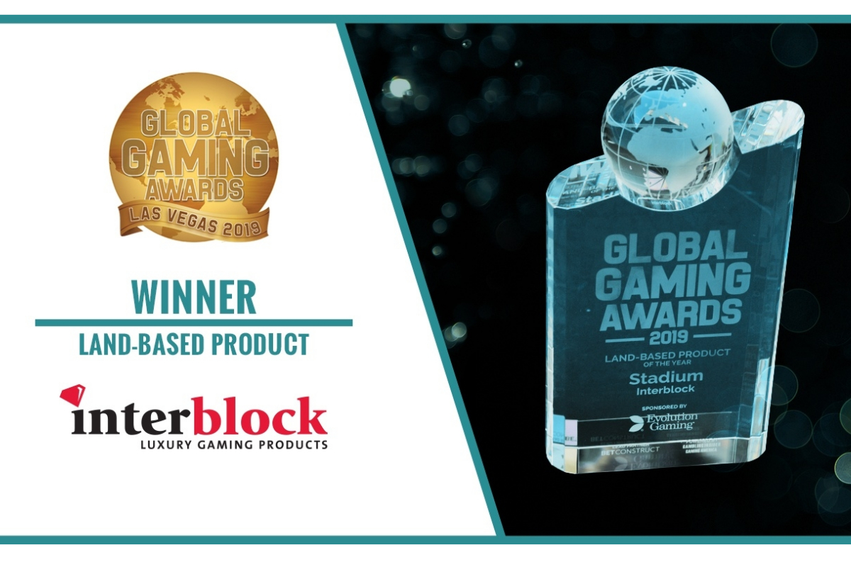 Interblock Gaming's Stadium chosen as Land-Based Product of the Year at Global Gaming Awards Las Vegas