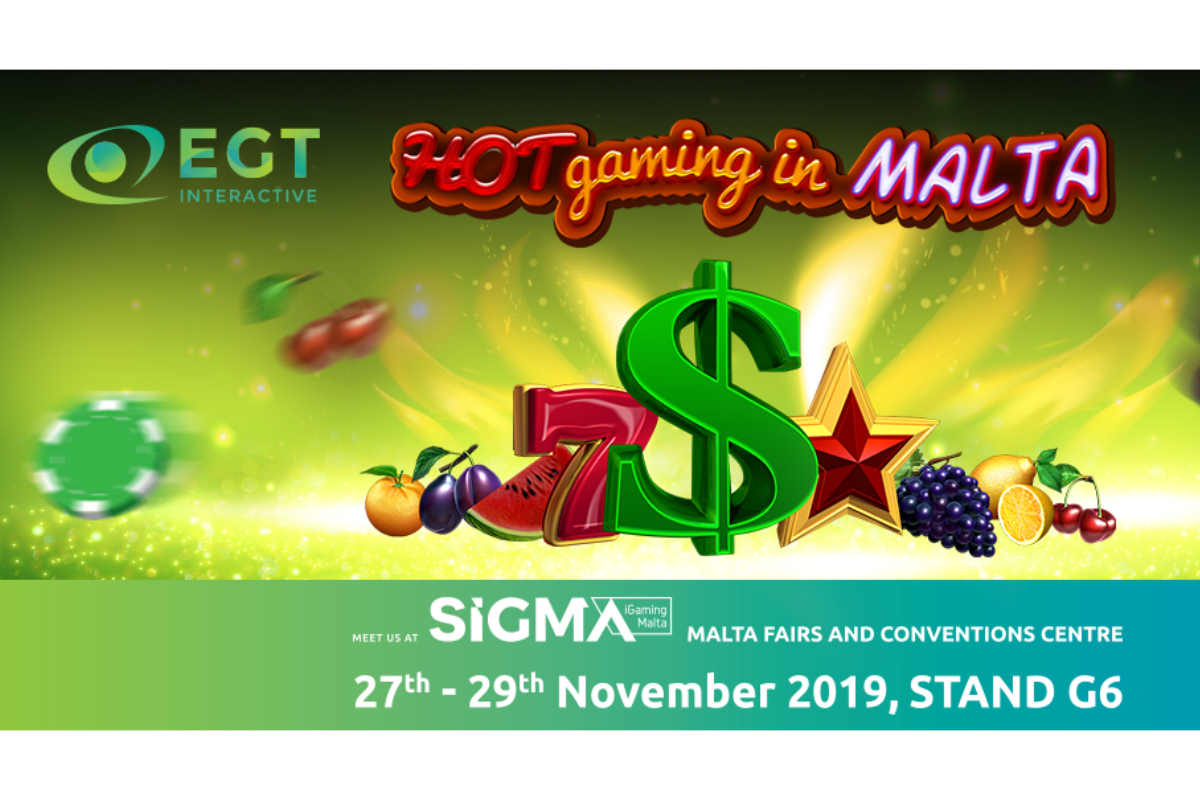EGT Interactive is a GOLD sponsor at SIGMA exhibition in Malta